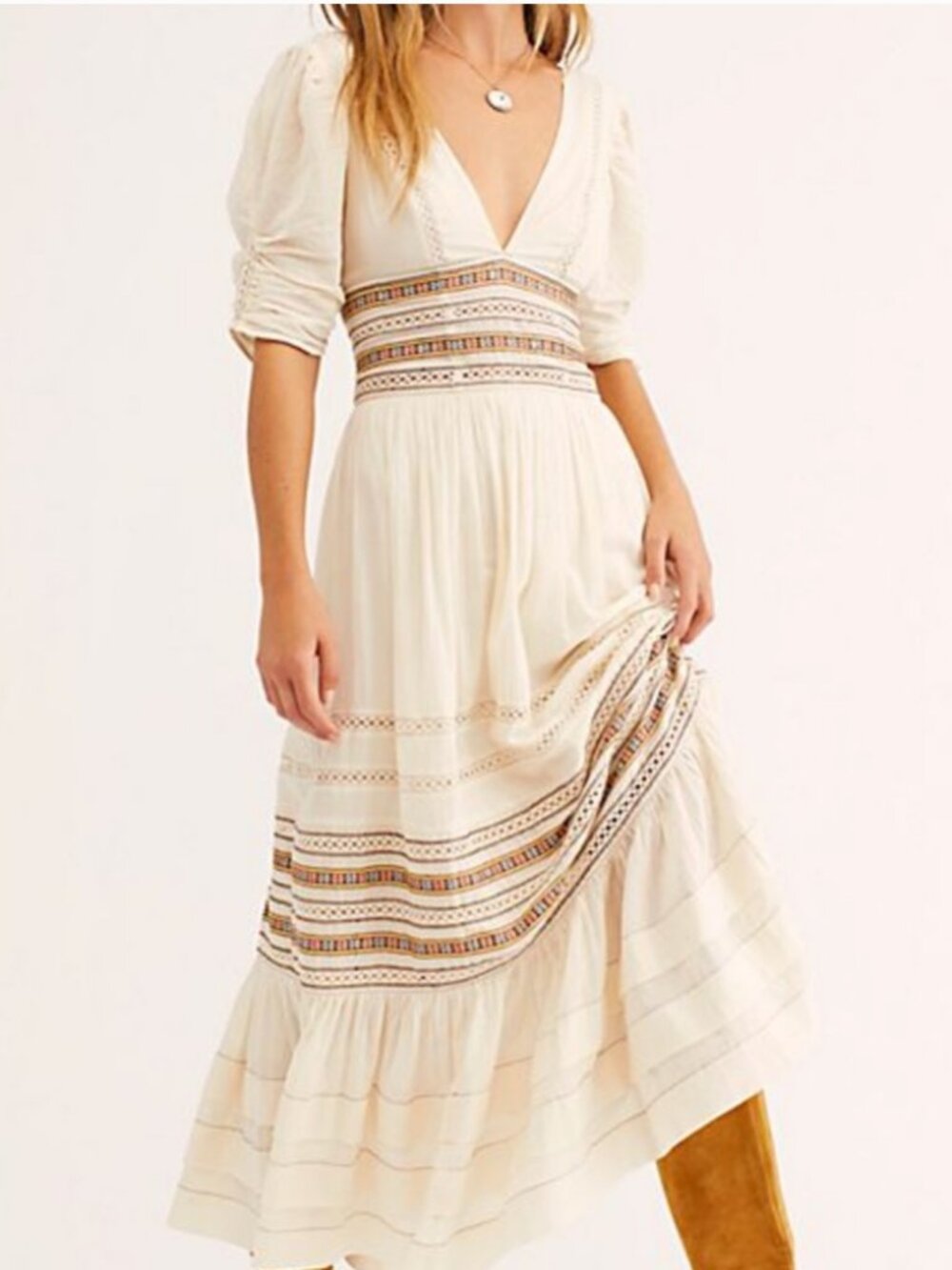 Free People Delicacy Midi Dress